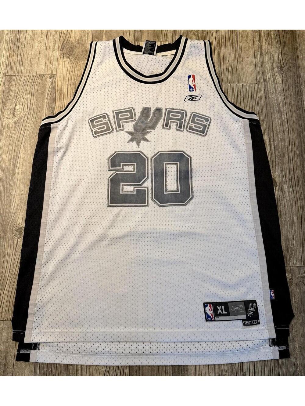 Vintage Reebok brand San Antonio Spurs Manu Ginobili Sz XL